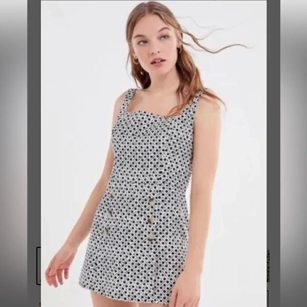 Urban Outfitters Dalila Square Neck Skort Romper